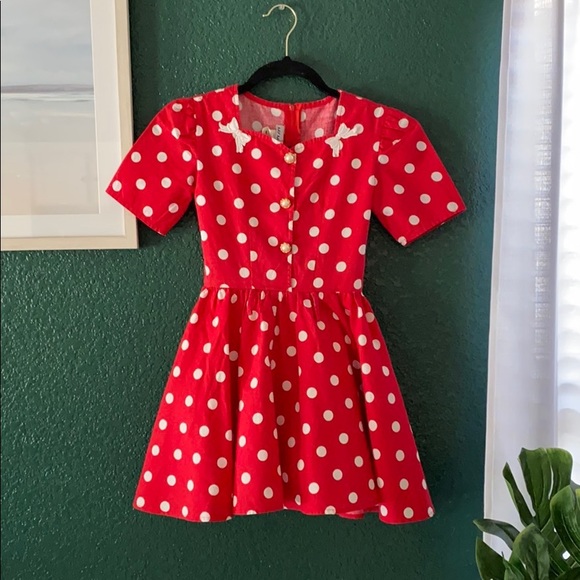My Michelle Other - Vintage My Michelle Red & White Polka Dot Dress